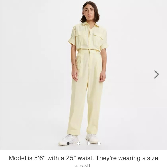 Levi’s - lemon yellow romper jumpsuit, new, xl - Picture 1 of 16